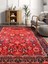 Kırmızı Desenli Etnik Eskitme Model Dokuma Taban Kilim 1
