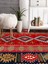 Vitage Hayat Ağacı Kırmızı Desen Etnik Model Dokuma Taban Kilim 1