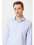 Slim Fit Mikro Desenli Kolay Ütü Teri Emen Nefes Alan Kravat Yaka Dört Mevsim Erkek Gömlek 4