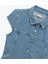 Kısa Kollu Düğmeli Gömlek Yaka Mini Denim Elbise 3