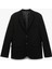 Uzun Kollu Kapaklı Cep Detaylı Düğmeli Slim Fit Mono Yaka Blazer Ceket 1