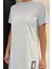 Kadın Bisiklet Yaka Arma Detaylı T-Shirt Elbise P-00003410 4