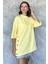 Yan Çıtçıtlı Oversize Tişört ( S-M-L-Xl Uyumludur) P-00010234 1
