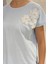 Çiçek Aplikeli Tişört P-00017883 4