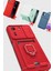 Xiaomi Redmi 13C Kılıf Zuma Kartvizitli Yüzüklü Silikon - Kırmızı 4