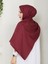 Bordo Jakarlı Şal 75X185 cm 2