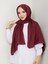 Bordo Jakarlı Şal 75X185 cm 3