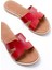 169-6100 Kırmızı Ortopedik Hakiki Deri Kadın Terlik 4