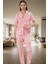 2'li Homewear Pamuklu Örme Pijama Takımı Çiçekli Desen Regular Kalıp Şık Görünüm 1