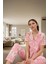 2'li Homewear Pamuklu Örme Pijama Takımı Çiçekli Desen Regular Kalıp Şık Görünüm 2