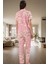 2'li Homewear Pamuklu Örme Pijama Takımı Çiçekli Desen Regular Kalıp Şık Görünüm 3