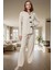 Rahat ve Şık Waffle Pijama Takımı Kış Mevsimi Için Ideal Modern Stil Konforlu Kesim 1