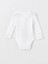 Lcw Baby Ekru Bisiklet Yaka Uzun Kollu Kız Bebek Çıtçıtlı Bodysuit 2'li 3
