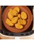 Renkli Isıya Dayanıklı Yıkanılabilir Silikon Fırın ve Airfryer Yuvarlak Pişirme Matı 20 cm 5