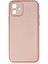 iPhone 12 Kılıf Coco Deri Silikon Kapak - Pembe 1