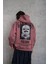 Erkek Paradise Baskılı Kapüşonlu Sweat - Gül Kurusu 1