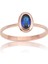 0,60 CT Oval Safir (Nano Safir) 925 Ayar Gümüş Tektaş-0.60 CT Oval Safir 925 Ayar Tektaş Gümüş Yüzük 1