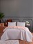 Dilara Pamuklu Çift Kişilik Yatak Örtüsü Seti (220X240)-GRI Pudra 1