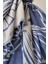 Indigo Jakarlı Müslin Plaj Havlusu - %100 Pamuk Peştemal -Yumuşak ve Emici - 90X170 cm 3