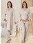 Dvina Effortt Lohusa Sabahlıklı Pijama Takımı Bej - 3054 1
