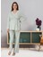Dvina Effortt Lohusa Pijama Takımı Yeşil - 3052 1