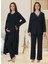 Dvina Effortt Lohusa Sabahlıklı Pijama Takımı Lacivert - 3054 1