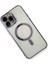 iPhone 13 Pro Kılıf Magneticsafe Lazer Silikon - Mor 3