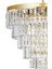 Linsa 55 Cm'lik Kristal Cam Taşlı Lüks Avize - (sarı Yaldız) 4