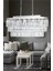 Linsa 70x30 Cm'lik Kristal Cam Taşlı Yemek Masası Üstü Lüks Avize - (gümüş Yaldız) 1