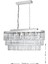 Linsa 70x30 Cm'lik Kristal Cam Taşlı Yemek Masası Üstü Lüks Avize - (gümüş Yaldız) 3