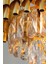 Palmira 75x35 Cm'lik 3 Katlı Prizma Kesim Kristal Taşlı Lüks Avize 6'lı - (sarı-yaldız) 7