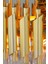 Palmira 75x35 Cm'lik 3 Katlı Prizma Kesim Kristal Taşlı Lüks Avize 6'lı - (sarı-yaldız) 8