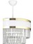 Dora 40 Cm'lik Gold Şeritli Kristal Taşlı Lüks Avize (BEYAZ-GOLD) 3