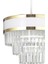 Dora 40 Cm'lik Gold Şeritli Kristal Taşlı Lüks Avize (BEYAZ-GOLD) 4