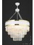 Dora 50 Cm'lik Gold Şeritli Kristal Taşlı Lüks Avize (beyaz-gold) 3