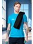 Siyah Sporcu Antreman Havlusu Microfiber Gym Fitness Boks Tenis Spor Havlusu 48x90cm 5