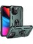 iPhone 13 Pro Kılıf Sofya Yüzüklü Silikon Kapak - Yeşil - ASBTC7831-6505 2