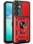 Samsung Galaxy S25 Plus Kılıf Pars Lens Yüzüklü Silikon - Kırmızı - ASBTC7007-2975 1