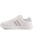 Beyaz Gümüş Bağcıklı Unisex Cilt Spor Ayakkabı 163 G 2