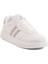 Beyaz Gümüş Bağcıklı Unisex Cilt Spor Ayakkabı 163 G 3