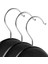12 Adet Ahşap Görünümlü Plastik Kalite Siyah Elbise Askısı 2