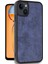 iPhone 15 Kılıf Aras Deri Kapak - Lacivert - ASBTC7164-2582 2