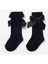 Siyah Kurdeleli Kız Çocuk Çorap 1