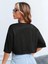 Kadın California Baskılı Oversize Crop T-Shirt 2