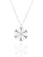 925 Ayar Gümüş Kar Tanesi Beyaz Zirkon Taşlı Gümüş Kolye 1