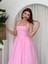 Fedra Midi Elbise Pembe-S 3