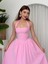 Fedra Midi Elbise Pembe-S 5
