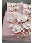 %100 Pamuk Lastikli Çarşaf Özel Tasarım 5d Dijital 60 Tel Pink Pearls 3