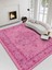 Vitage Pembe Etnik Desen Eskitme Model Dokuma Taban Kilim 1