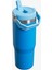 Kişiselleştirilmiş The Iceflow Flip Straw Pipetli Termos Bardak 0,89 Lt Mavi Özel Isimli 3